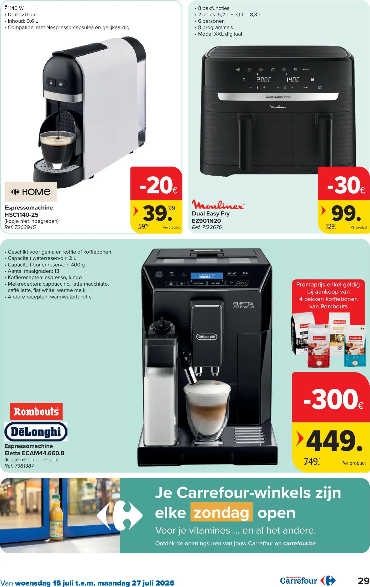 {H1} | Pagina: 29 | Producten: Rooibos tea, Koffiebonen, Melk, Koffie
