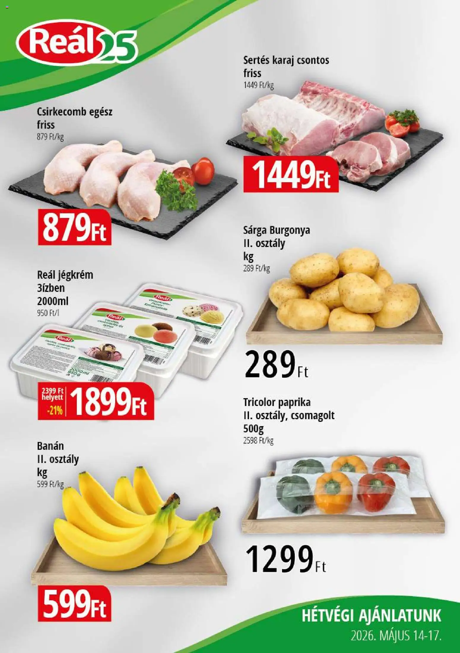 Reál akciós ujság - amely érvényes a következő dátumtól: 14.05.2026 | Oldal: 1