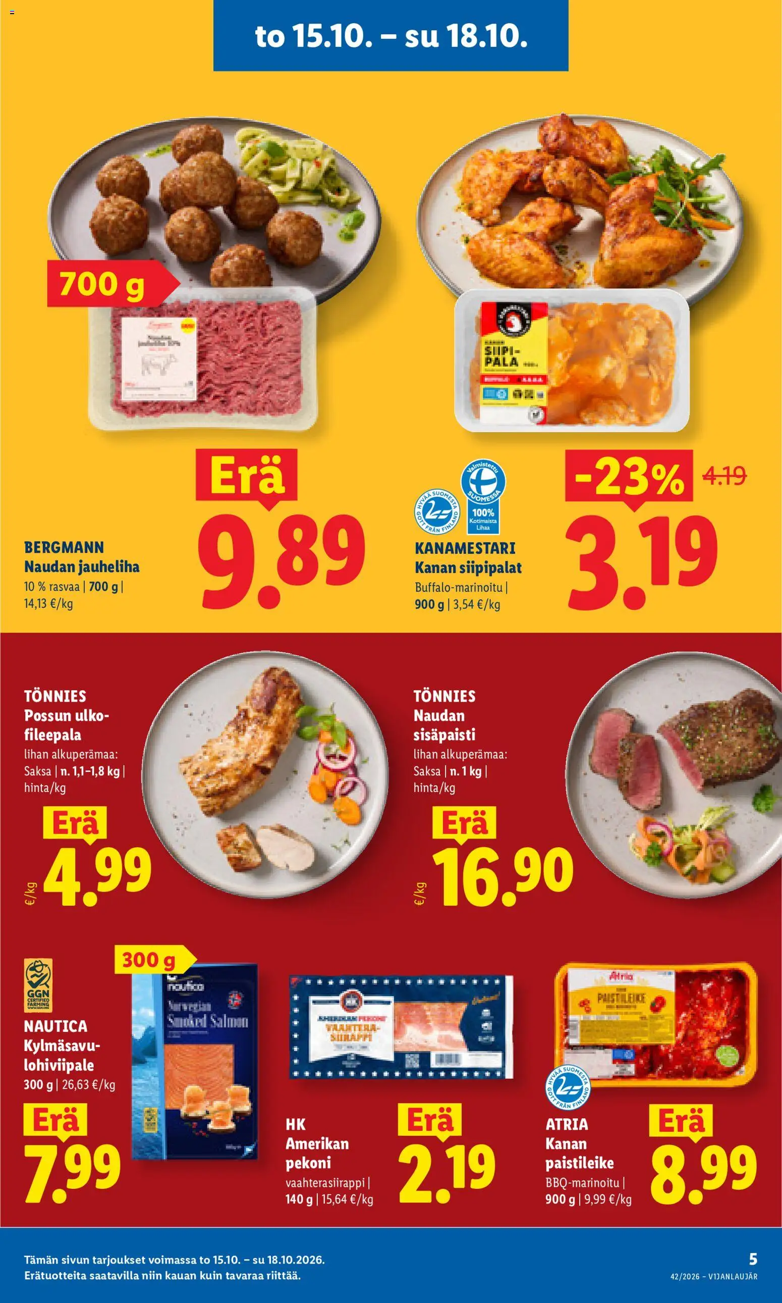 Lidl tarjoukset Helsinki – voimassa 15/10/2026 alkaen | Sivu: 5