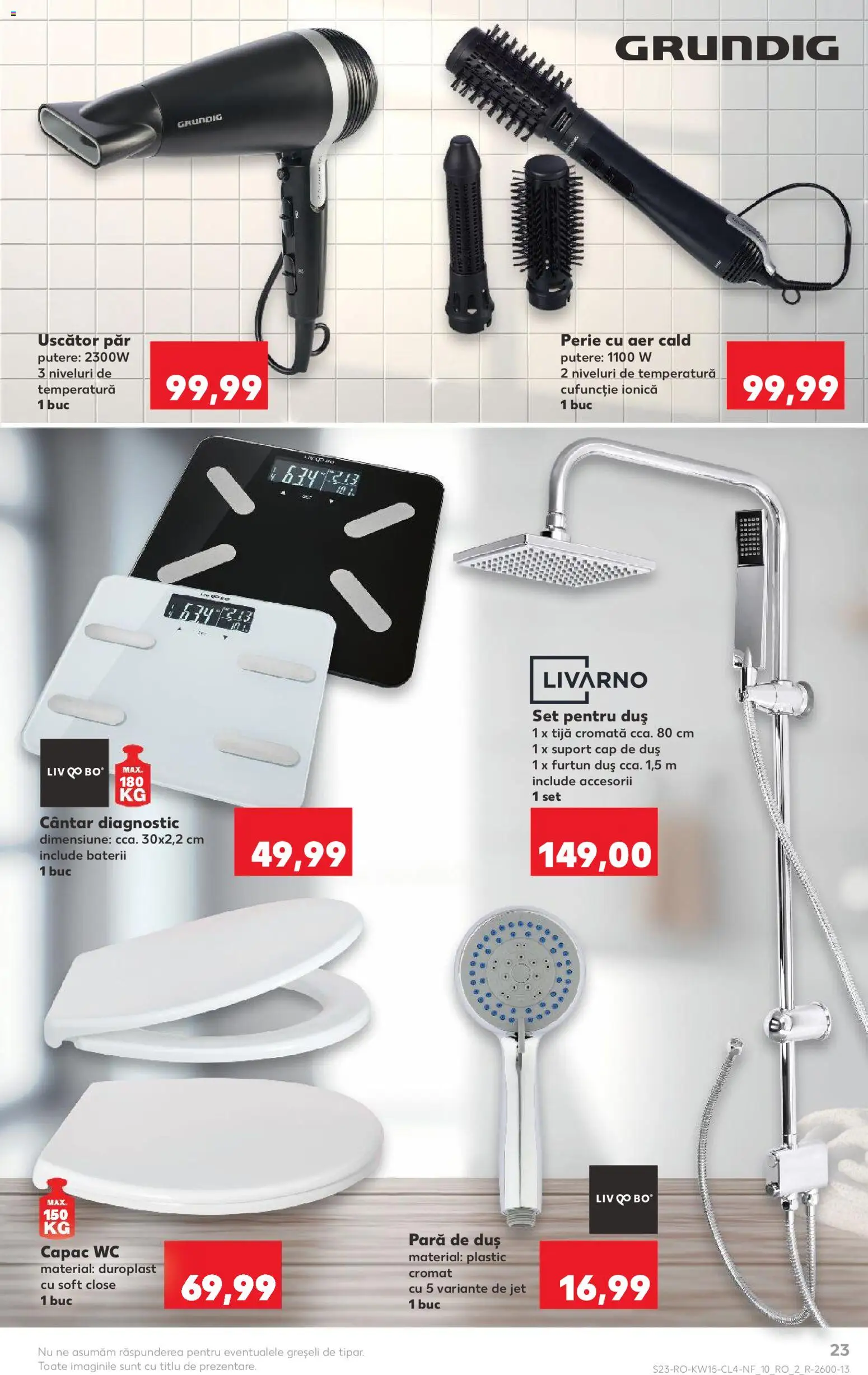 Noul catalog Kaufland – valabil de la 08.04.2026 | Pagină: 23 | Produse: Pară, Uscător, Cântar, Baterii