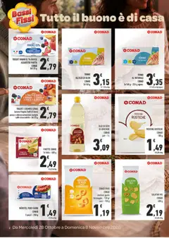 Anteprima del volantino YOGURT I CREMOSI CONAD banana fragola frutti di bosco pesca e albicocca/nocciola vaniglia caffè stracciatella - 8x125 g, Yogurt i cremosi Conad banana fragola frutti di bosco pesca e albicocca/nocciola vaniglia caffè stracciatella valido a partire dal 28/10/2026 | Pagina: 2