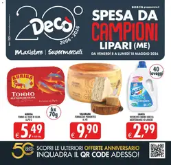 Anteprima del volantino Decò volantino Maxistore, Supermercati Lipari valido a partire dal 08.05.2026