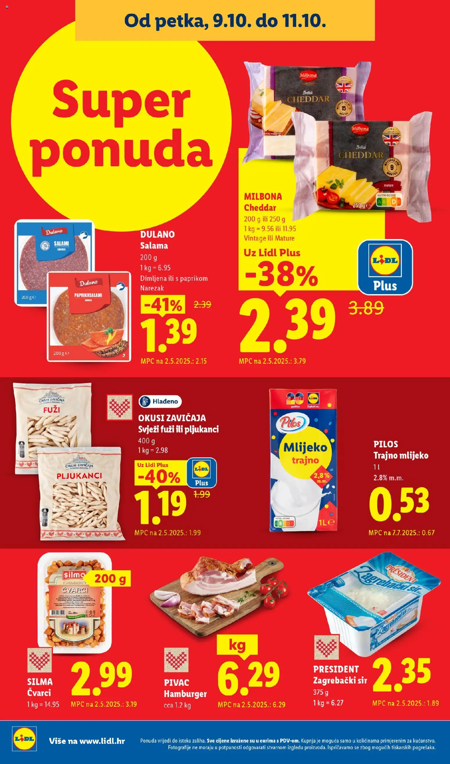 Lidl katalog | vrijedi od 05.10.2026 | Stranica: 70 | Proizvodi: Salama, Okusi zavičaja, Narezak, Pasta