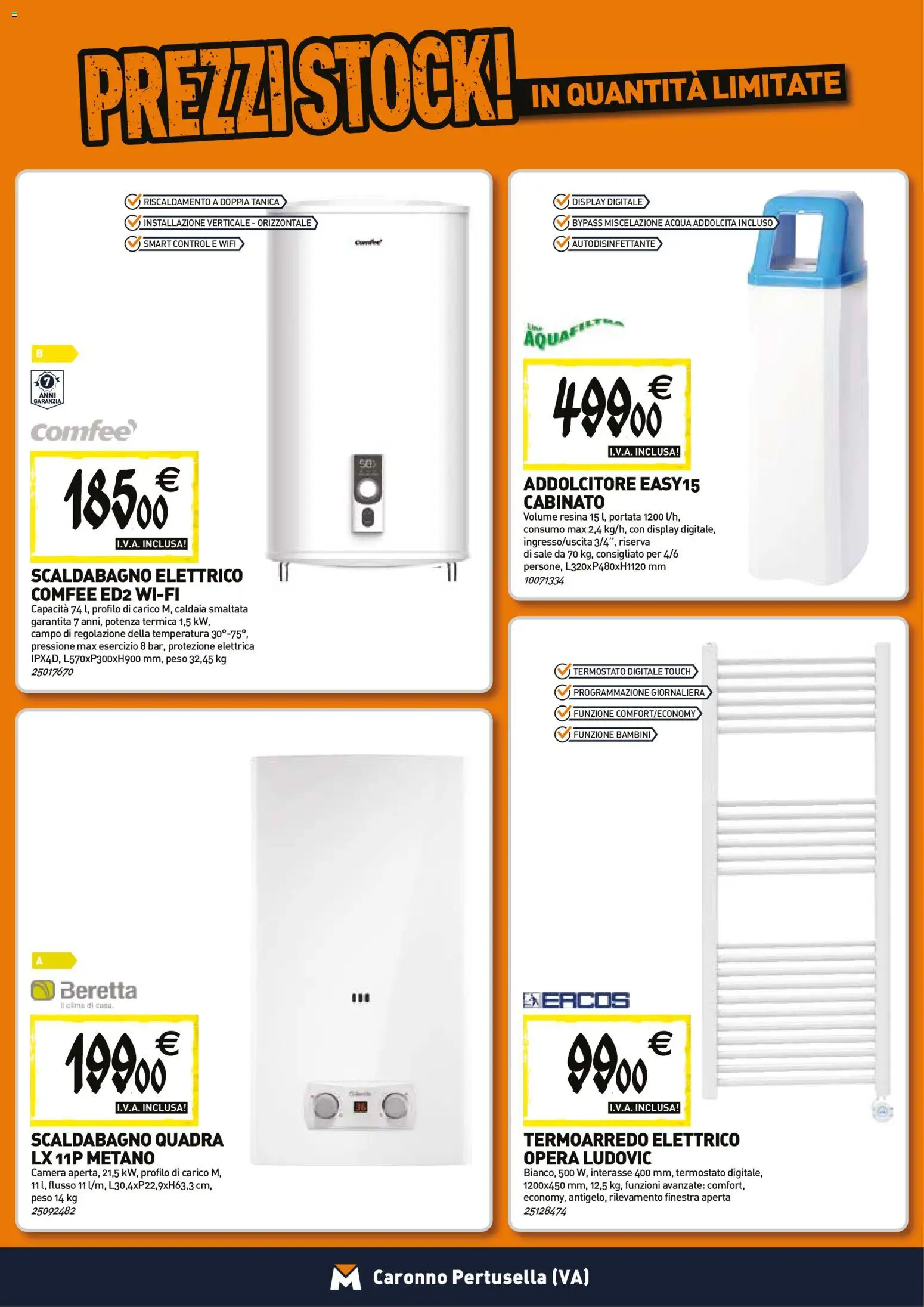 Volantino TECNOMAT del 23.04.2026 | Pagina: 8 | Prodotti: Scaldabagno, Caldaia, Acqua, Tanica