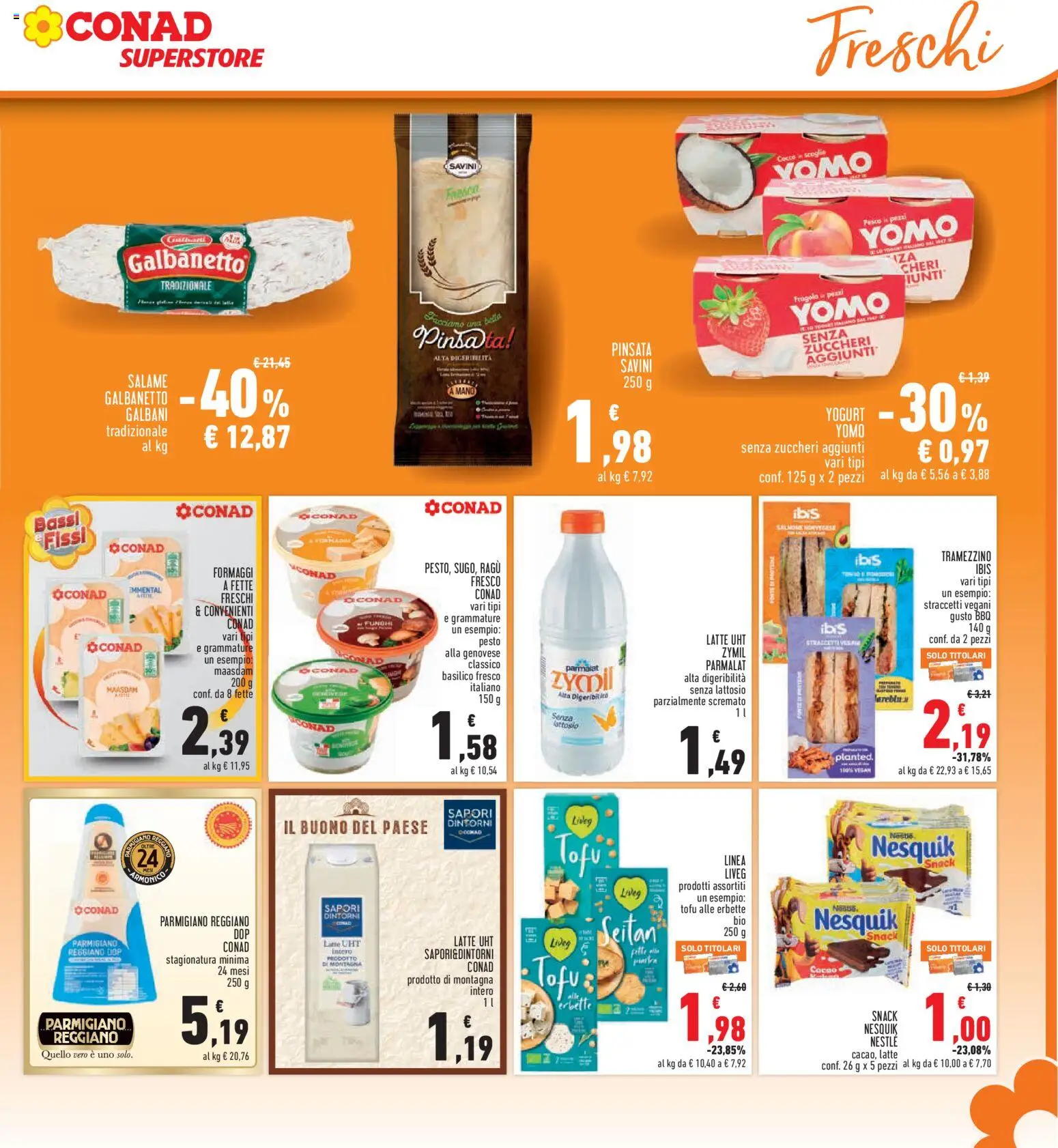 Volantino Conad del 13/08/2026 | Pagina: 11 | Prodotti: Erbe, Salmone, Tofu, Tramezzino