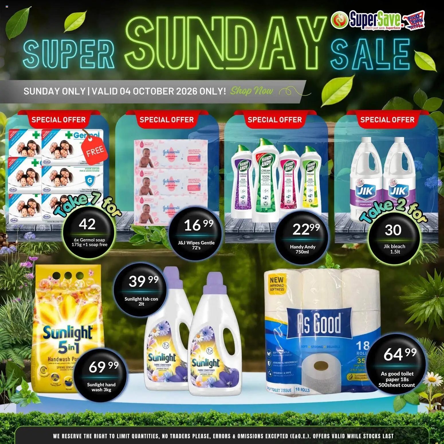 New Super Save catalogue – valid from 04/10/2026 | Page: 8 | Products: Handwash, Toilet, Conditioner, Soap