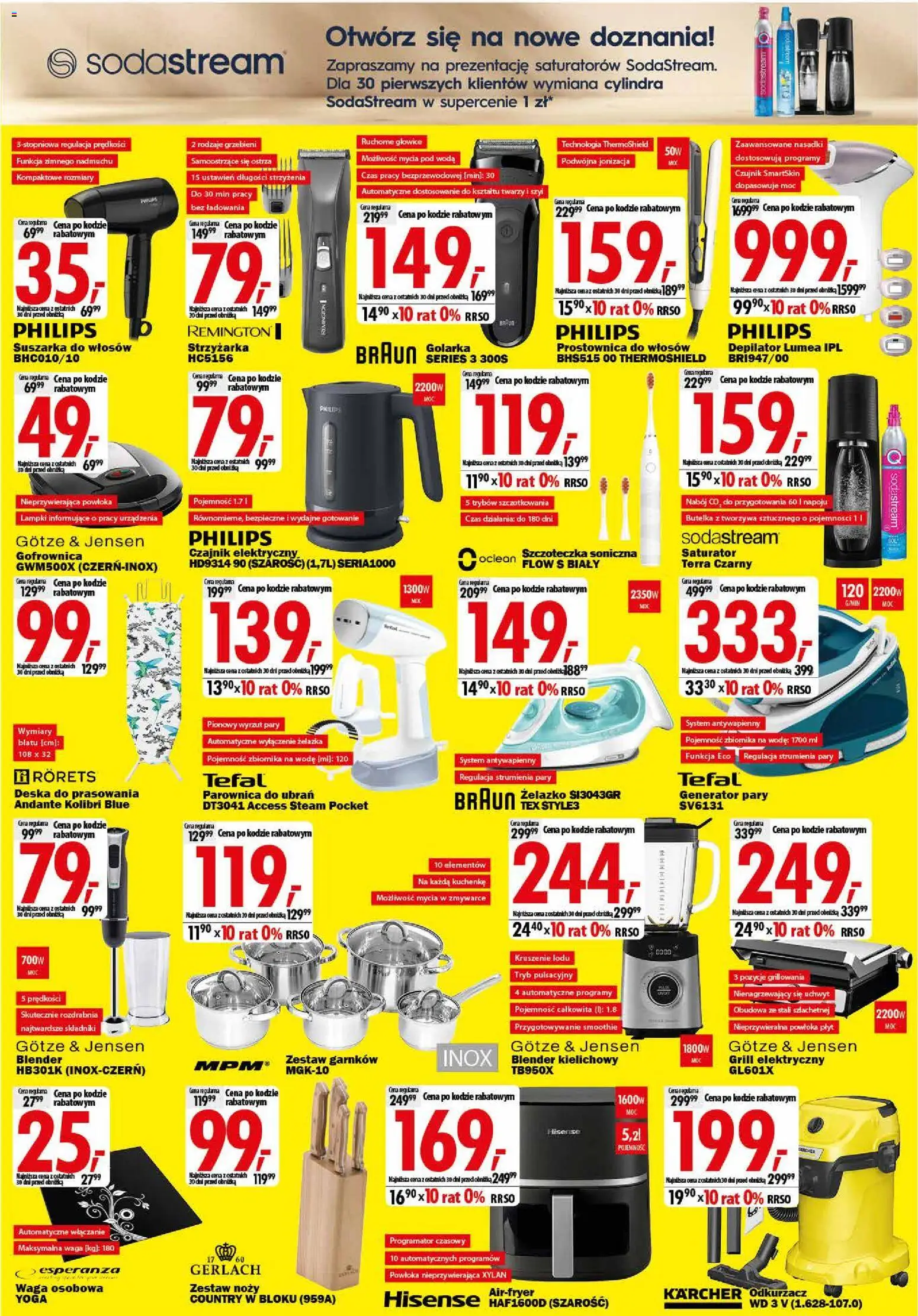 Mediaexpert promocje - Otwarcie po remoncie Skarżysko-Kamienna od 17.09.2026 | Strona: 6 | Produkty: Lampki, Grill, Golarka, Blender kielichowy