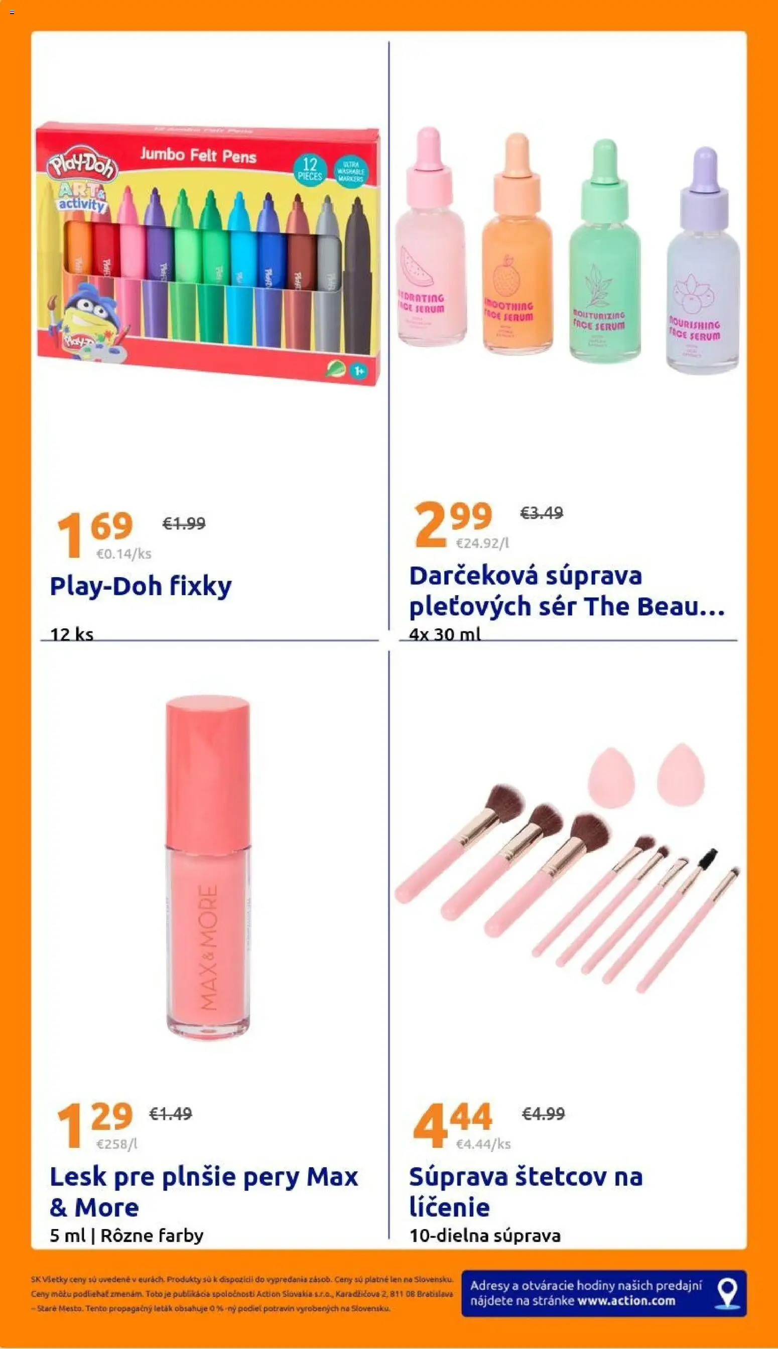 Nové Action akcie – leták je platný od 29.07.2026 | Strana: 30 | Produkty: Hodiny, Fixky