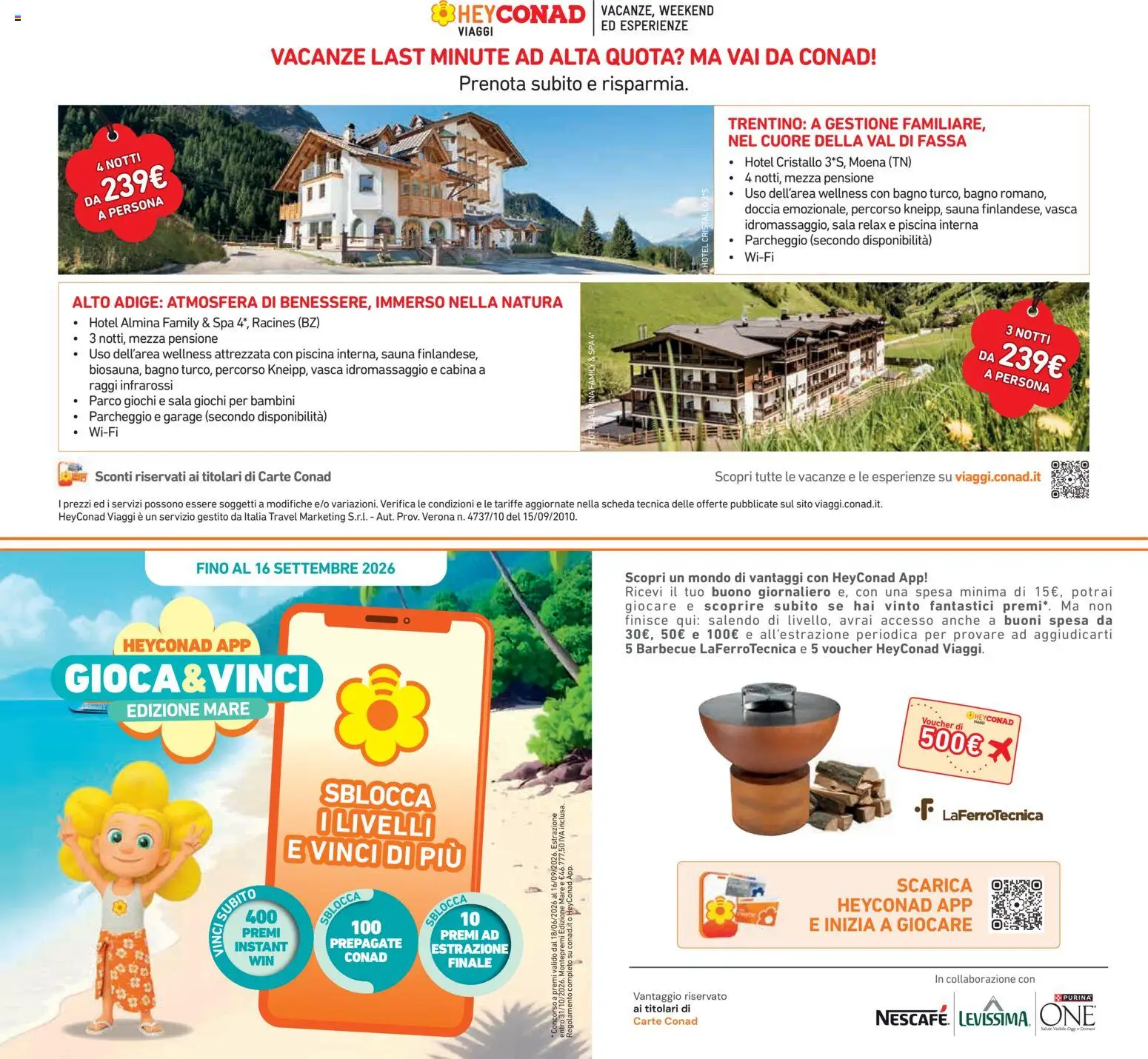 Volantino Conad del 27/08/2026 | Pagina: 25 | Prodotti: Barbecue, Piscina, Bagno, Doccia