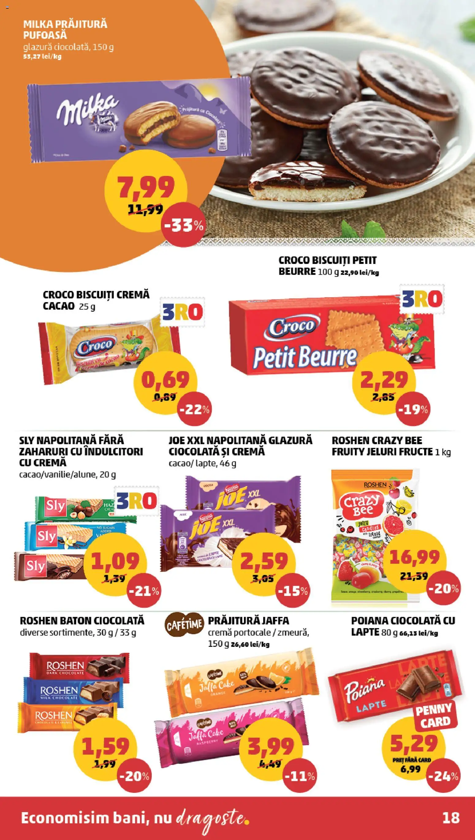 Noul catalog PENNY – valabil de la 17.06.2026 | Pagină: 18 | Produse: Lapte, Ciocolată, Portocale, Biscuiți