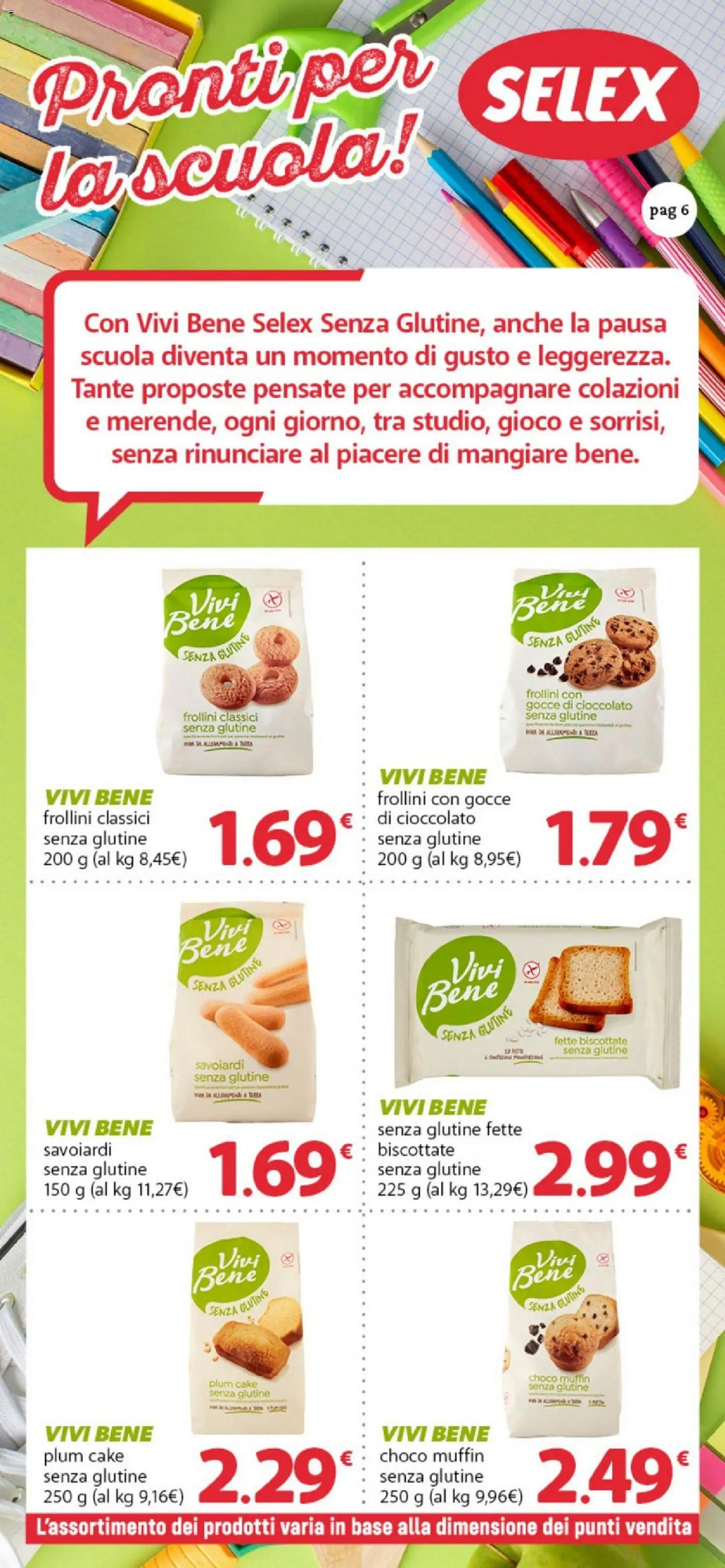 Volantino DOK del 11/09/2026 | Pagina: 6 | Prodotti: Senza glutine, Muffin, Fette biscottate, Savoiardi