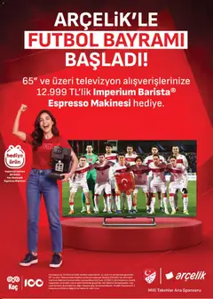 16.06.2026 tarihinden itibaren geçerli olan Arçelik kataloğu önizlemesi | Sayfa: 83 | Ürünler: Espresso makinesi, TV, Televizyon
