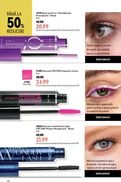 Ofertele Oriflame valabile de la 29.07.2026 | Pagină: 40 | Produse: Mascara, Peluş Köpek Yatağı, Apă