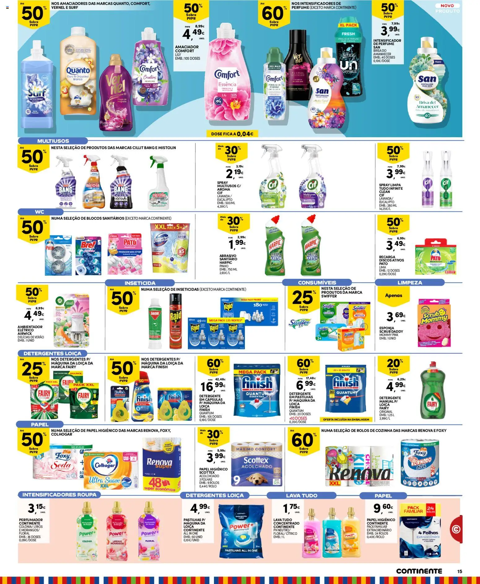 Continente Madeira folheto │ válido de 22/09/2026 | Página: 15 | Produtos: Papel higiénico, Perfume, Inseticida, Cápsulas