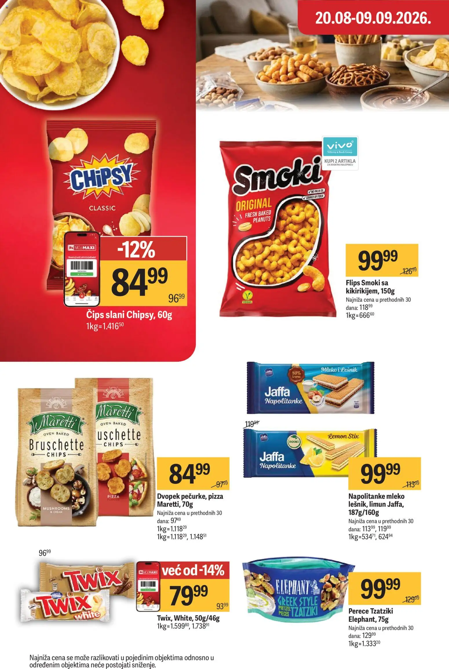 Maxi katalog - važi od 27.08.2026 | Strana: 36 | Proizvode: Smoki, Twix, Dvopek, Limun