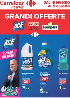 Anteprima del volantino Carrefour volantino Market - Speciale Grandi Offerte valido a partire dal 19.05.2026