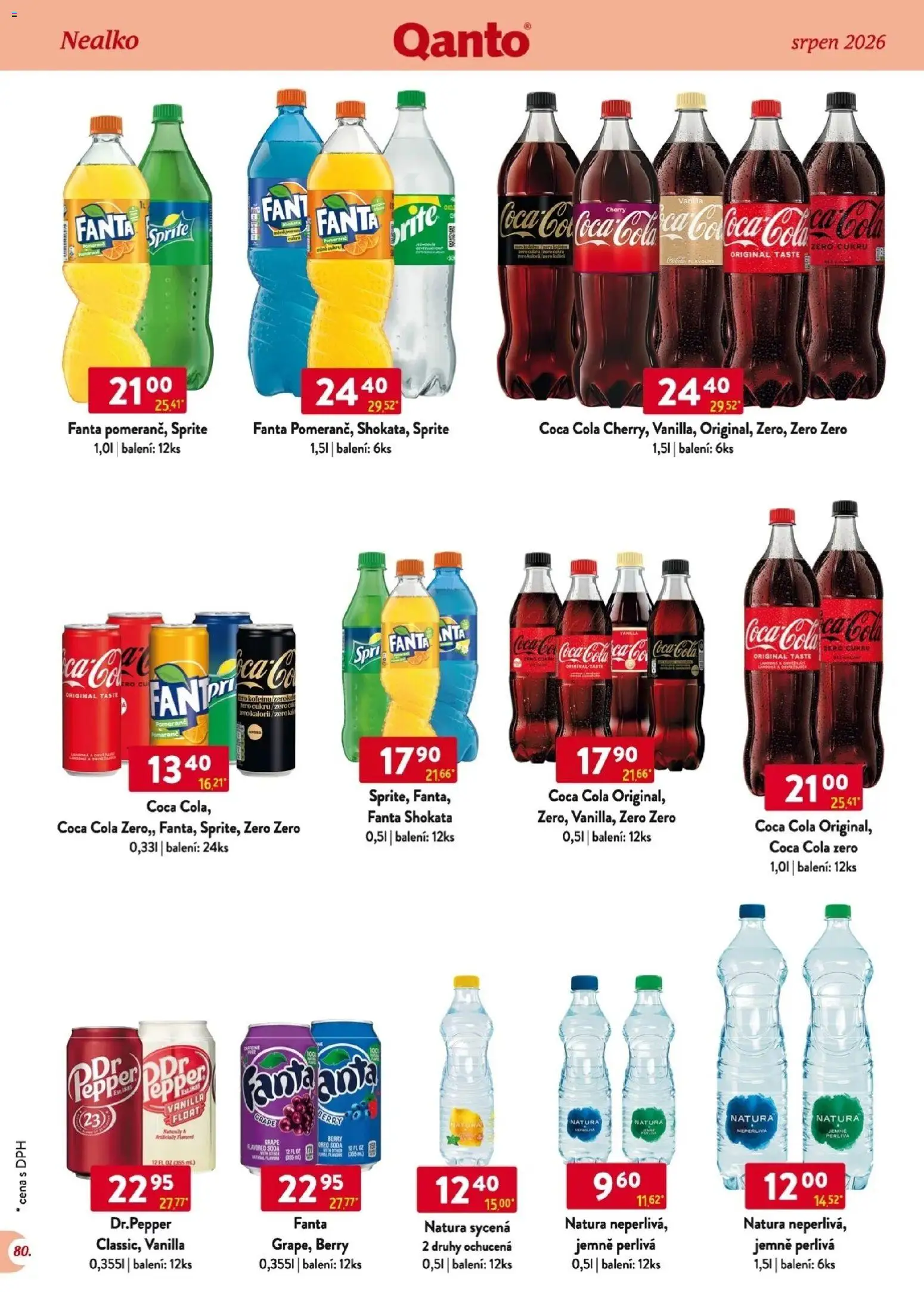 Astur & Qanto leták - Velkoobchod 08/2026 od 01.08.2026 | Strana: 81 | Produkty: Pero, Fanta, Coca cola, Cola