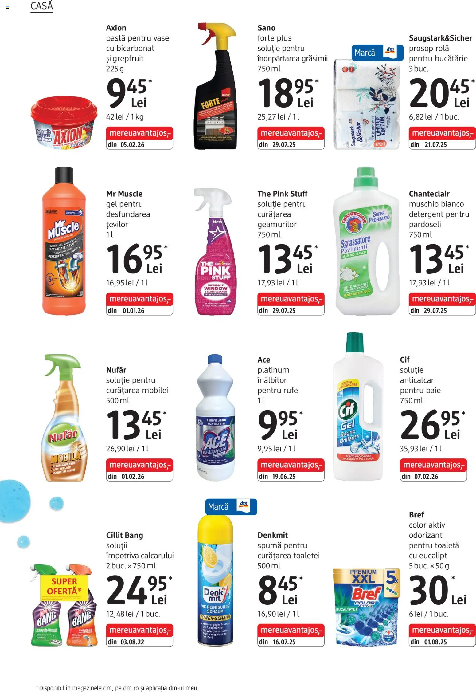 Noul catalog DM drogeriemarkt – valabil de la 02.04.2026 | Pagină: 28 | Produse: Pară, Bucătărie, Toaletă, Detergent