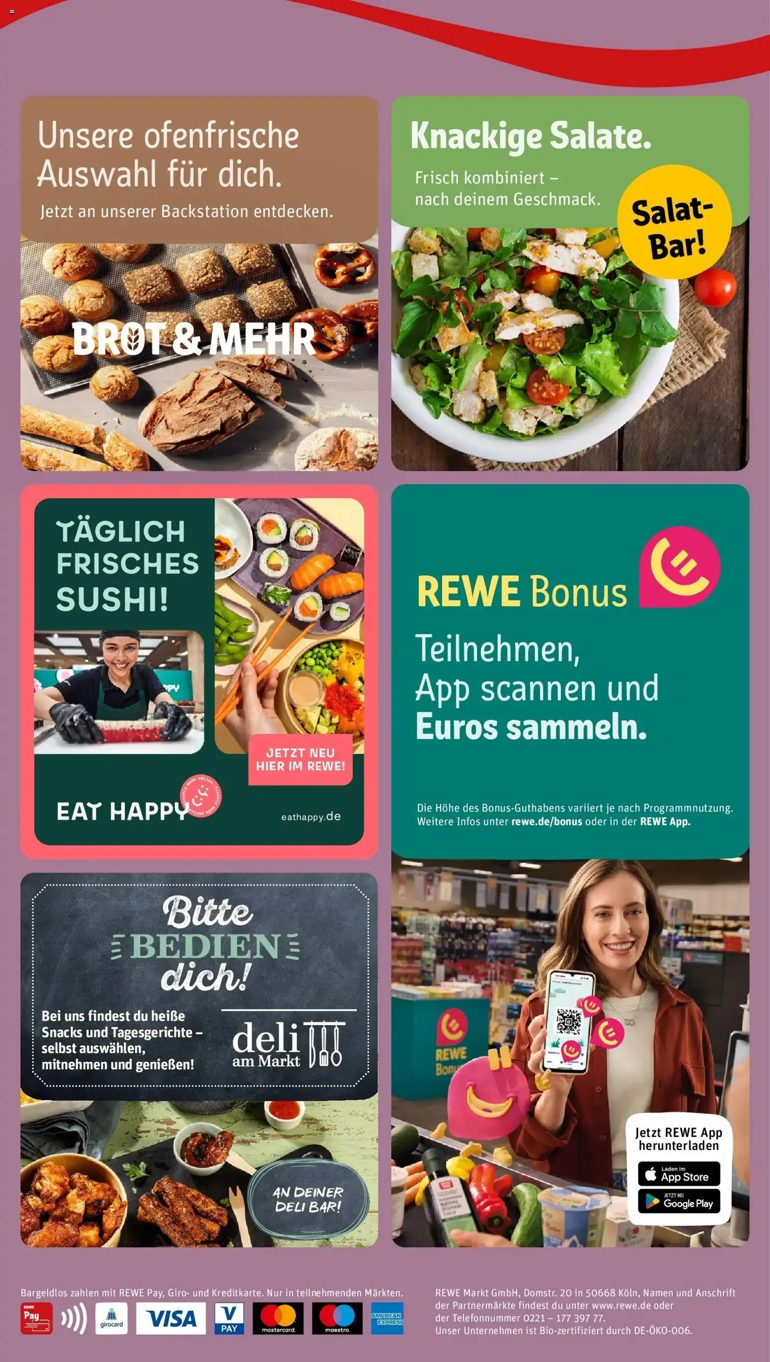 REWE Prospekt ab 14.09.2026 zum Blättern » Angebote | Seite: 4 | Produkte: Ofenfrische, Brot, Salat