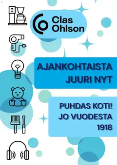 Clas Ohlson-mainoslehti voimassa 11/08/2026 alkaen