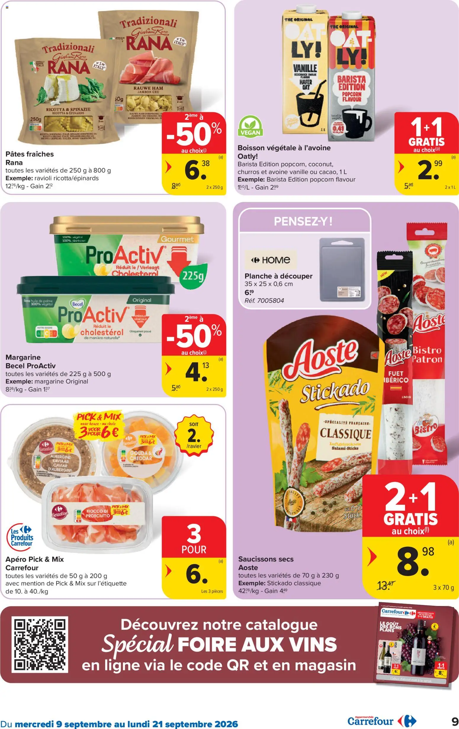 {H1} | Pagina: 9 | Producten: Ham, Pasta, La, Spinazie
