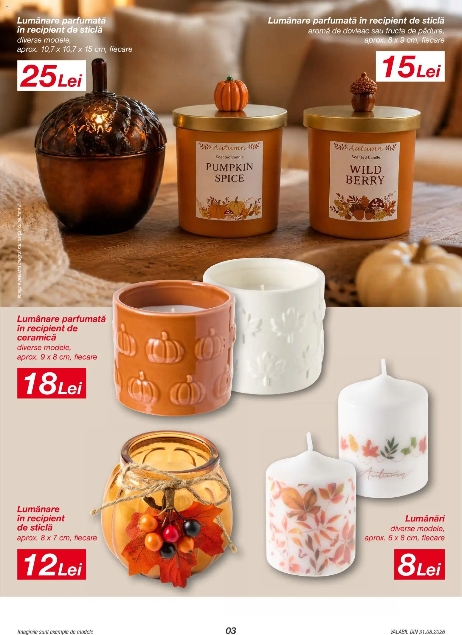 Noul catalog Kik – valabil de la 31.08.2026 | Pagină: 3 | Produse: Dovleac, Lumânare, Lumanare parfumata, Fructe