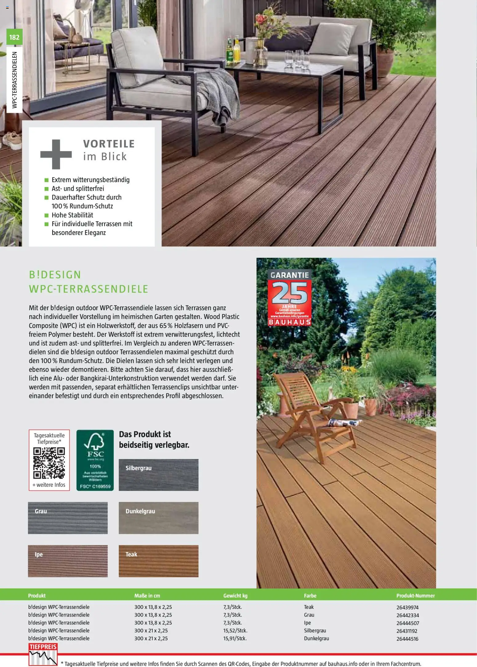 Bauhaus Gartenbaumaterialien gültig ab 01.04.2026 | Seite: 182 | Produkte: Gewicht