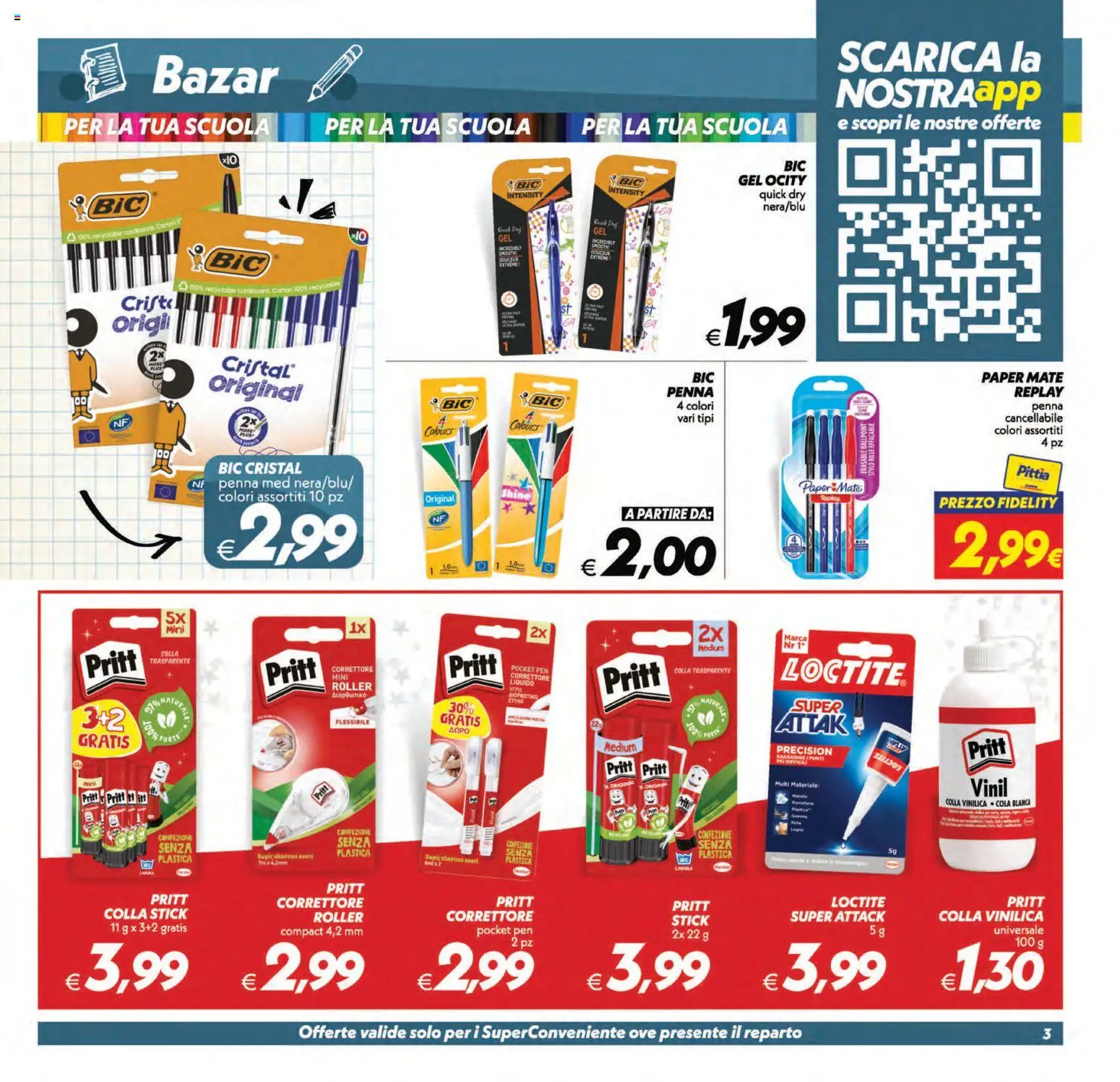 Volantino SuperConveniente del 01/09/2026 | Pagina: 28 | Prodotti: Colla, Correttore
