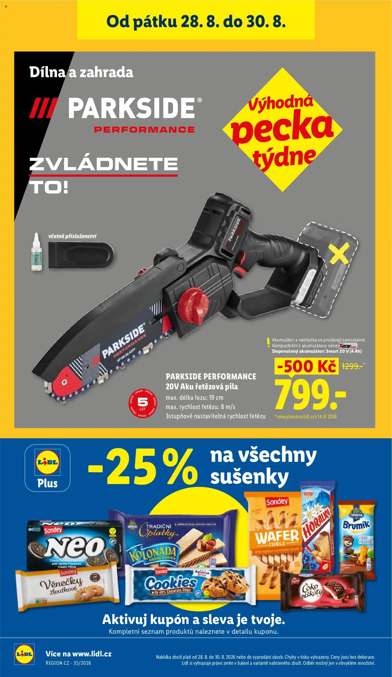 Lidl leták - Spotřební zboží od 24.08.2026 | Strana: 29 | Produkty: Parkside, Horalky, Věnečky, Sušenky