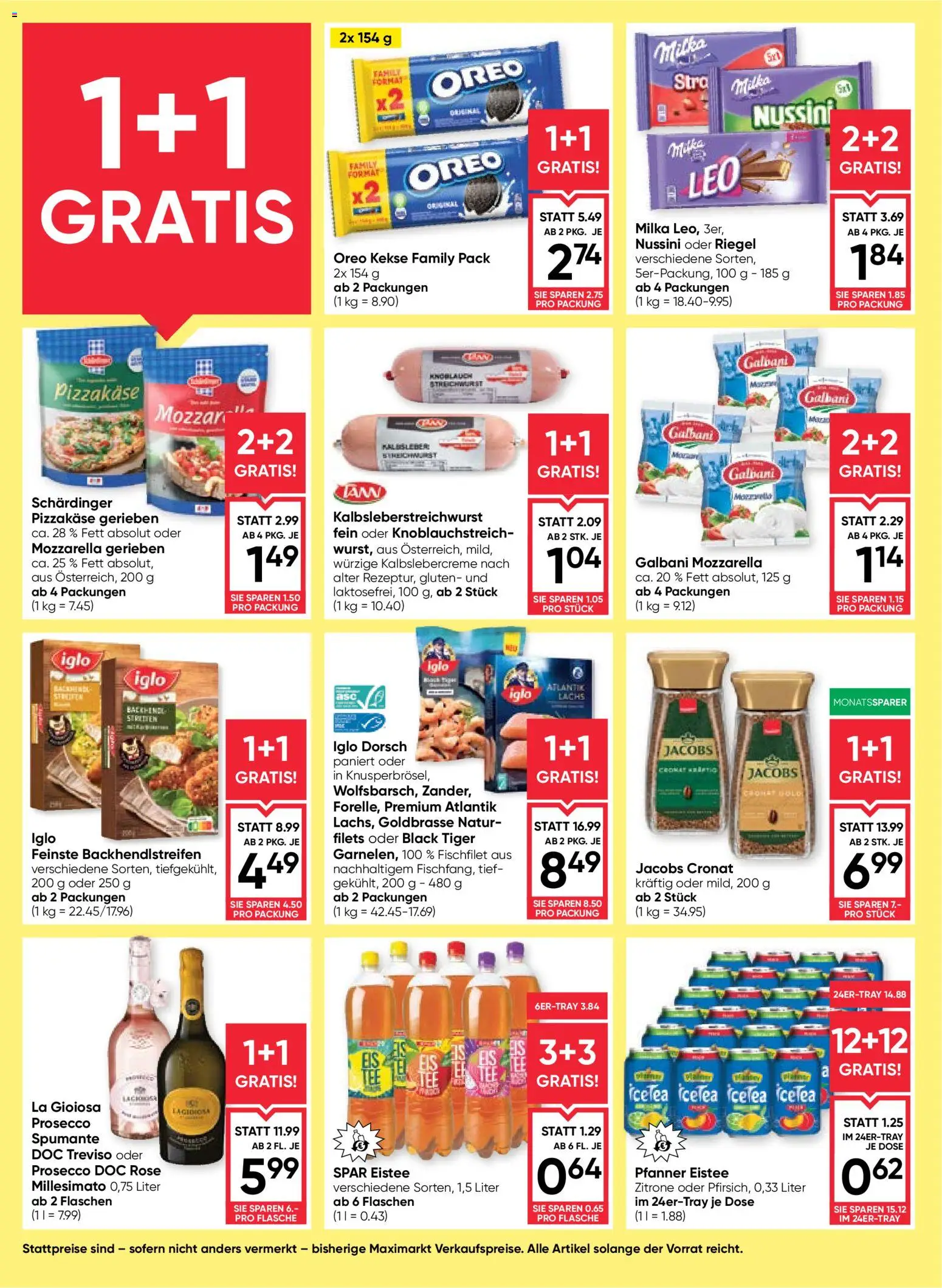 Maximarkt Flugblatt gültig ab 13.08.2026 | Seite: 14 | Produkte: Kekse, Zitrone, Knoblauch, Prosecco