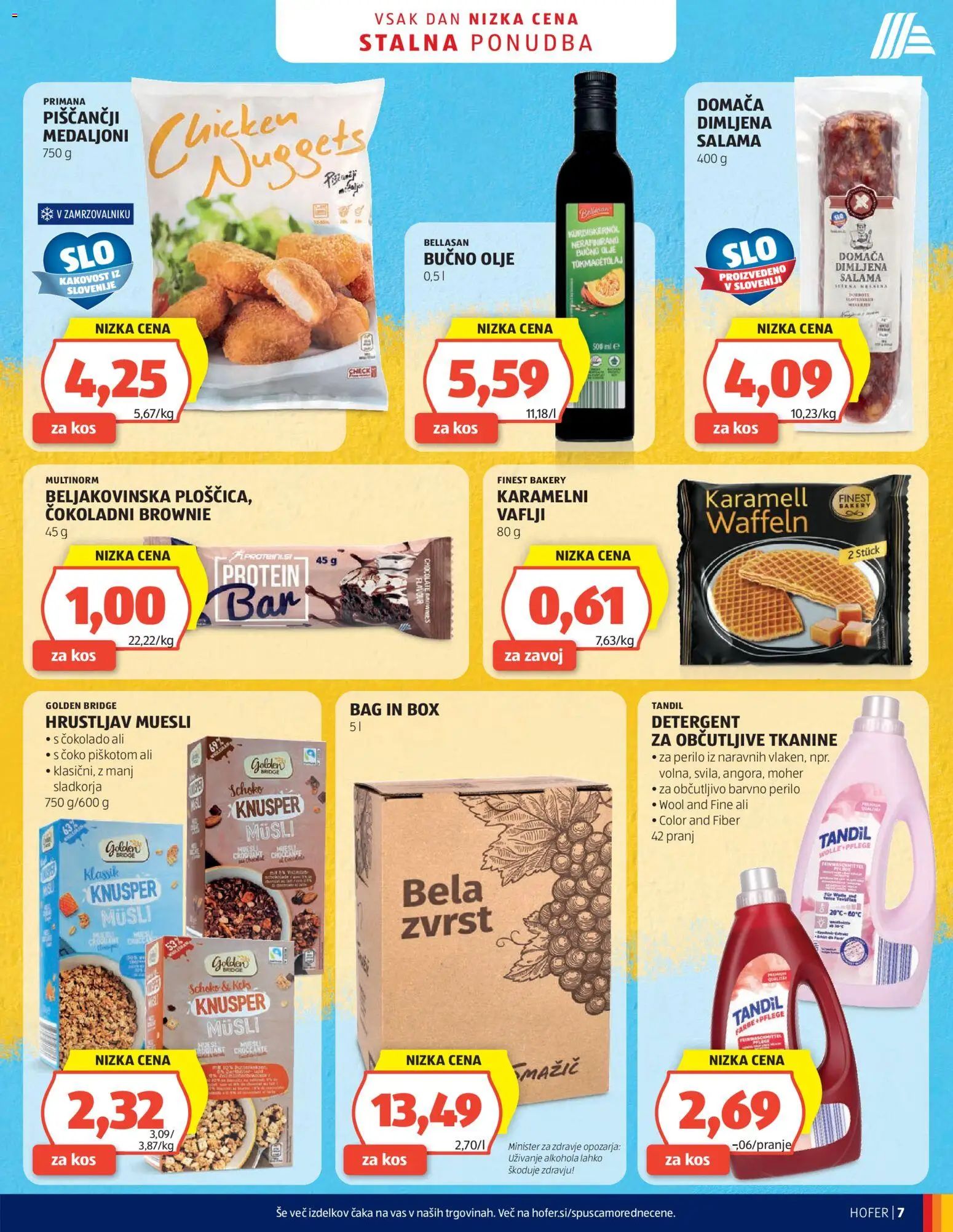 Hofer SI katalog | vrijedi od 14.10.2026 | Stranica: 7 | Proizvodi: Protein, Muesli, Musli, Keks