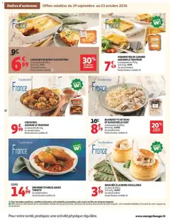 Auchan - Prévisualisation de BLANQUETTE DE VEAU ET DUO DE RIZ LE CHEF, La barquette de 600 g valide à partir de 29/09/2026 | Page: 14