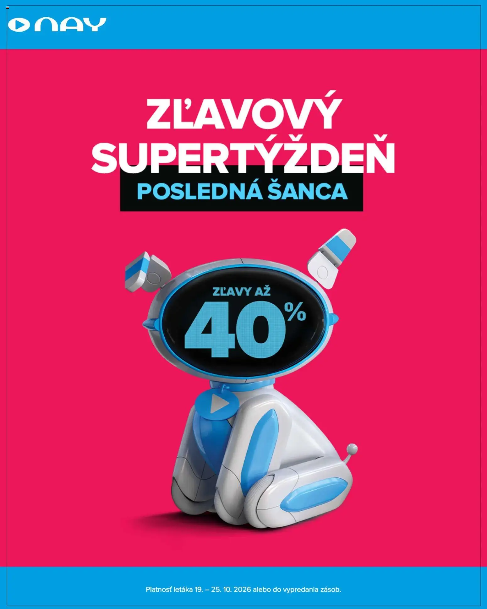 Nové NAY Elektrodom akcie – leták je platný od 19.10.2026 | Strana: 1