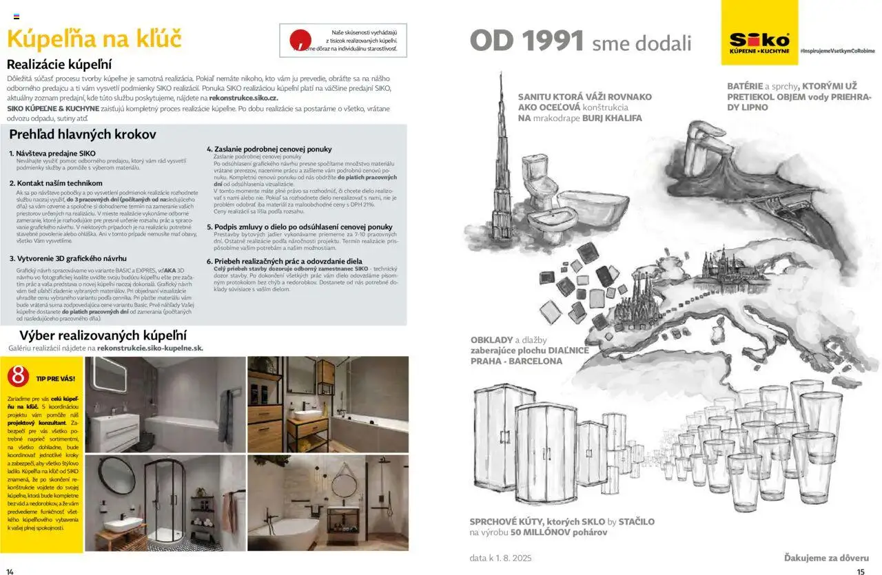 Nové Siko akcie – leták je platný od 01.09.2025 | Strana: 8 | Produkty: Kúpelňa, Kuchyne