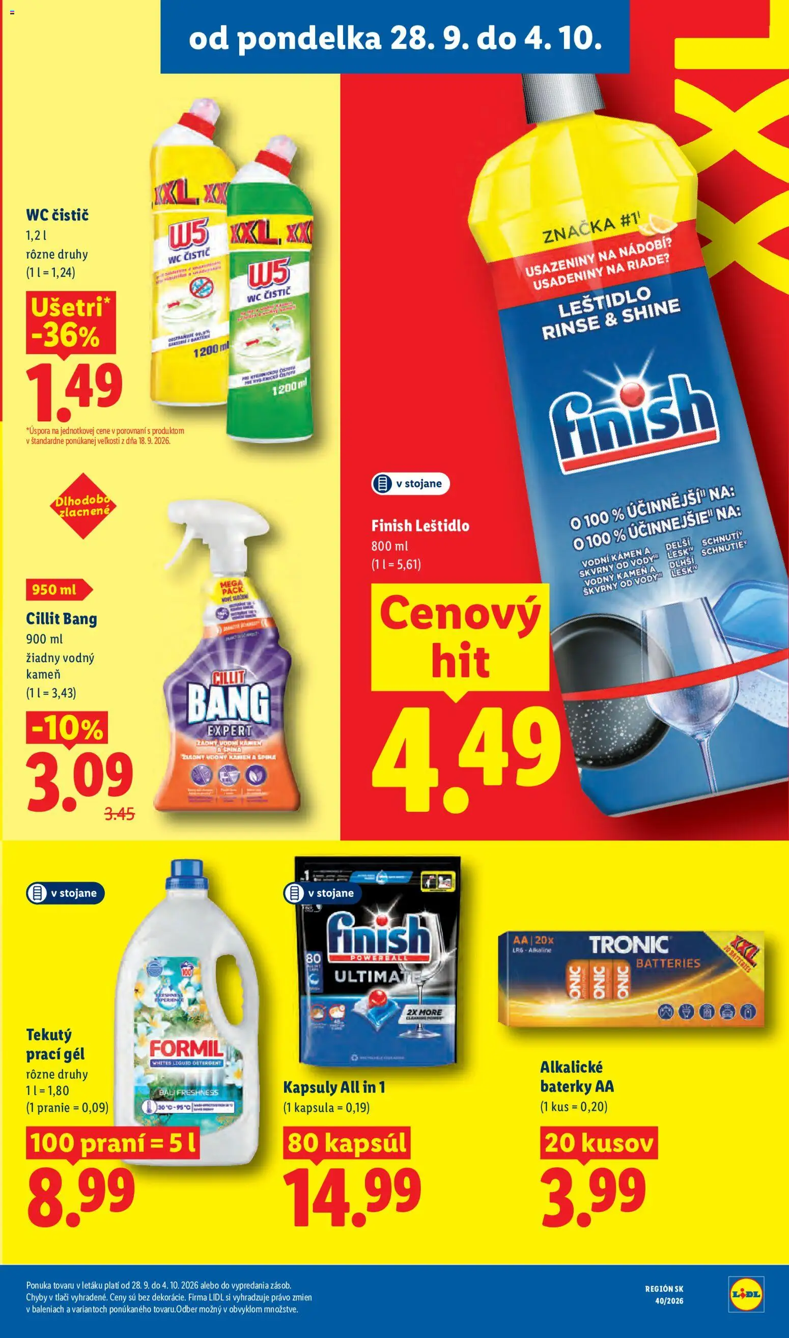 Nové Lidl akcie – leták je platný od 28.09.2026 | Strana: 40