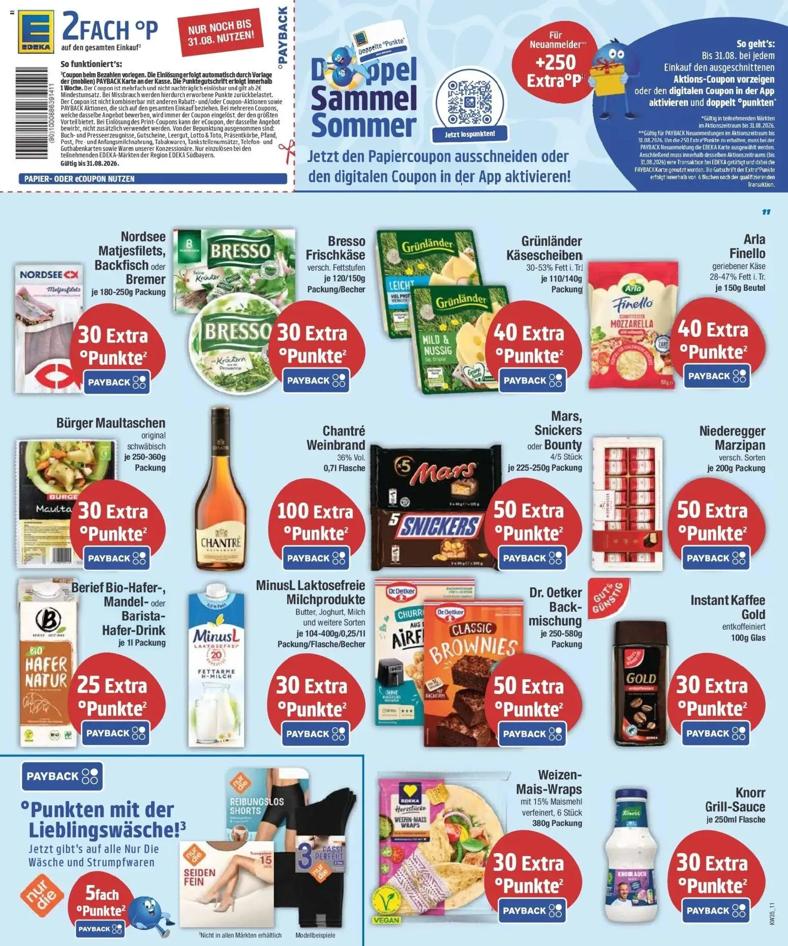 Edeka Prospekt Unterhaching (ab 24.08.2026) » Angebote Online | Seite: 11 | Produkte: Mozzarella, Burger, Knorr, Haferdrink