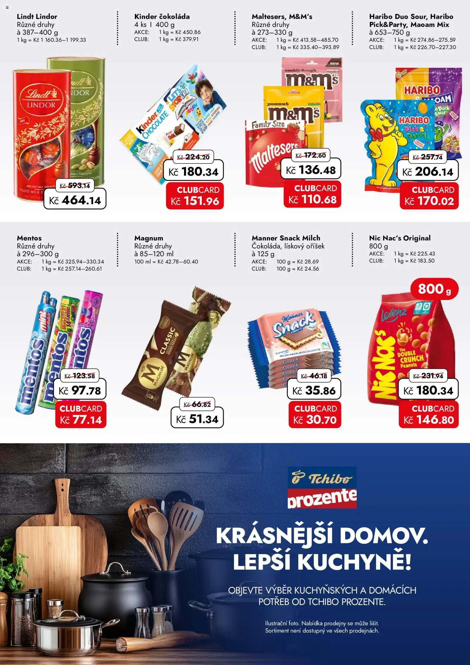 Travel Free leták od 21.08.2026 | Strana: 4 | Produkty: Lindt, Čokoláda, Magnum, Kuchyně