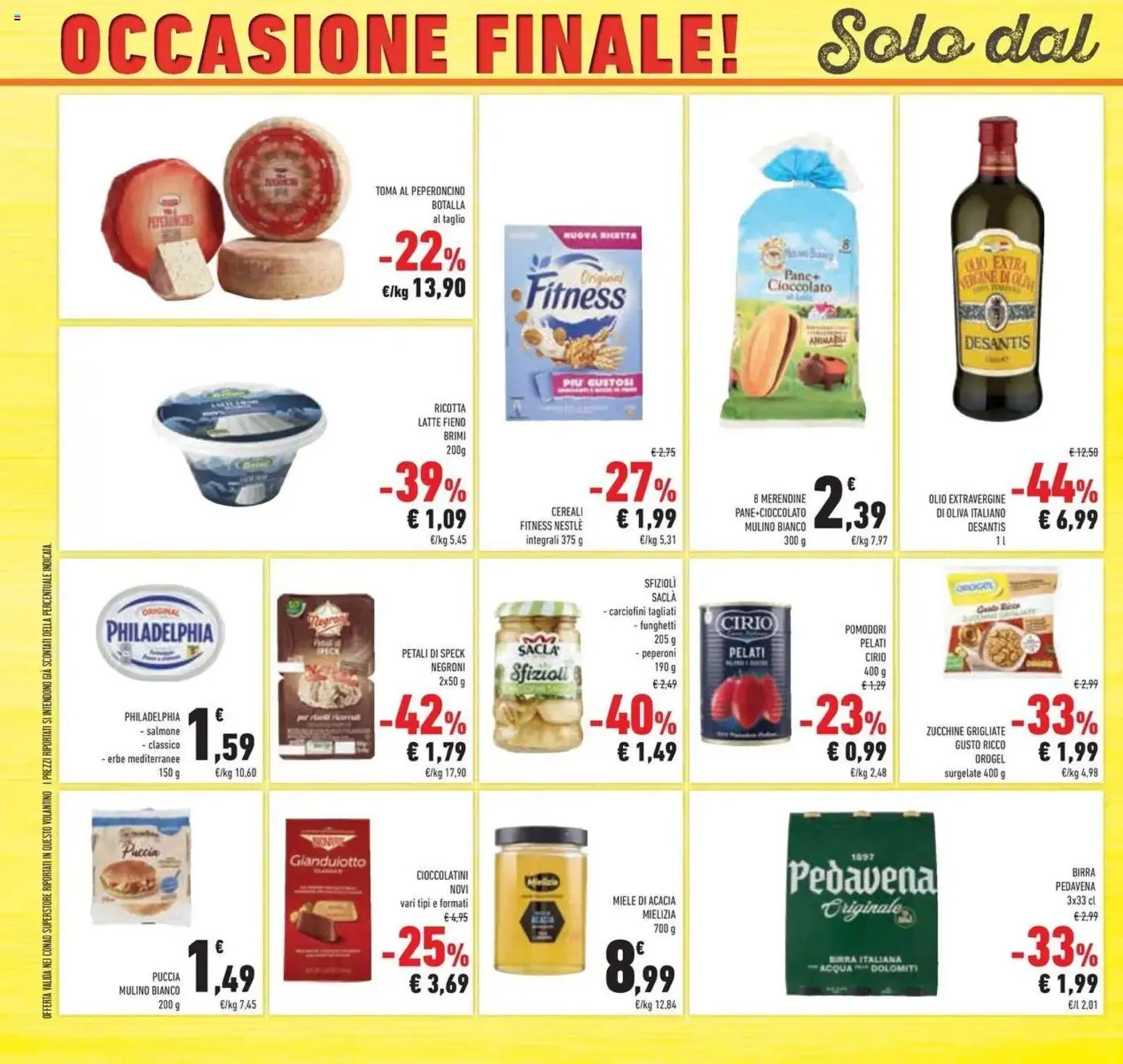 Anteprima volantino Conad dal 07/10/2026 prossima settimana | Pagina: 58 | Prodotti: Birra, Acqua, Pomodori, Zucchine