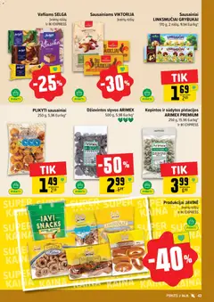 IKI leidinys galioja nuo 15.06.2026 | Puslapis: 43 | Prekių: Sausainiai, Pistacijos
