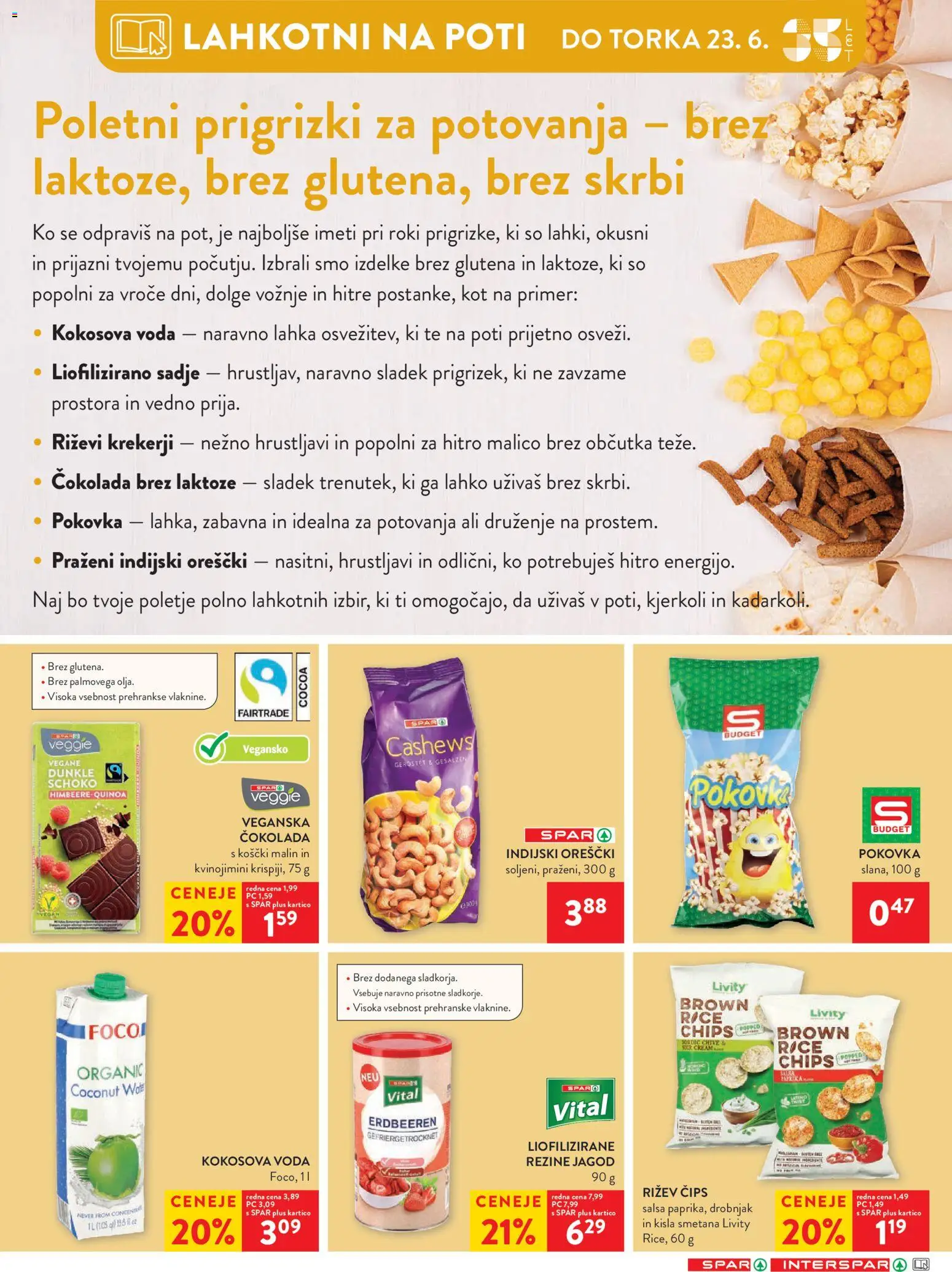 Novi Spar katalog ponudbe – veljaven od 17.06.2026 | Stran: 38 | Izdelki: Kisla smetana, Cips, Smetana, Sadje