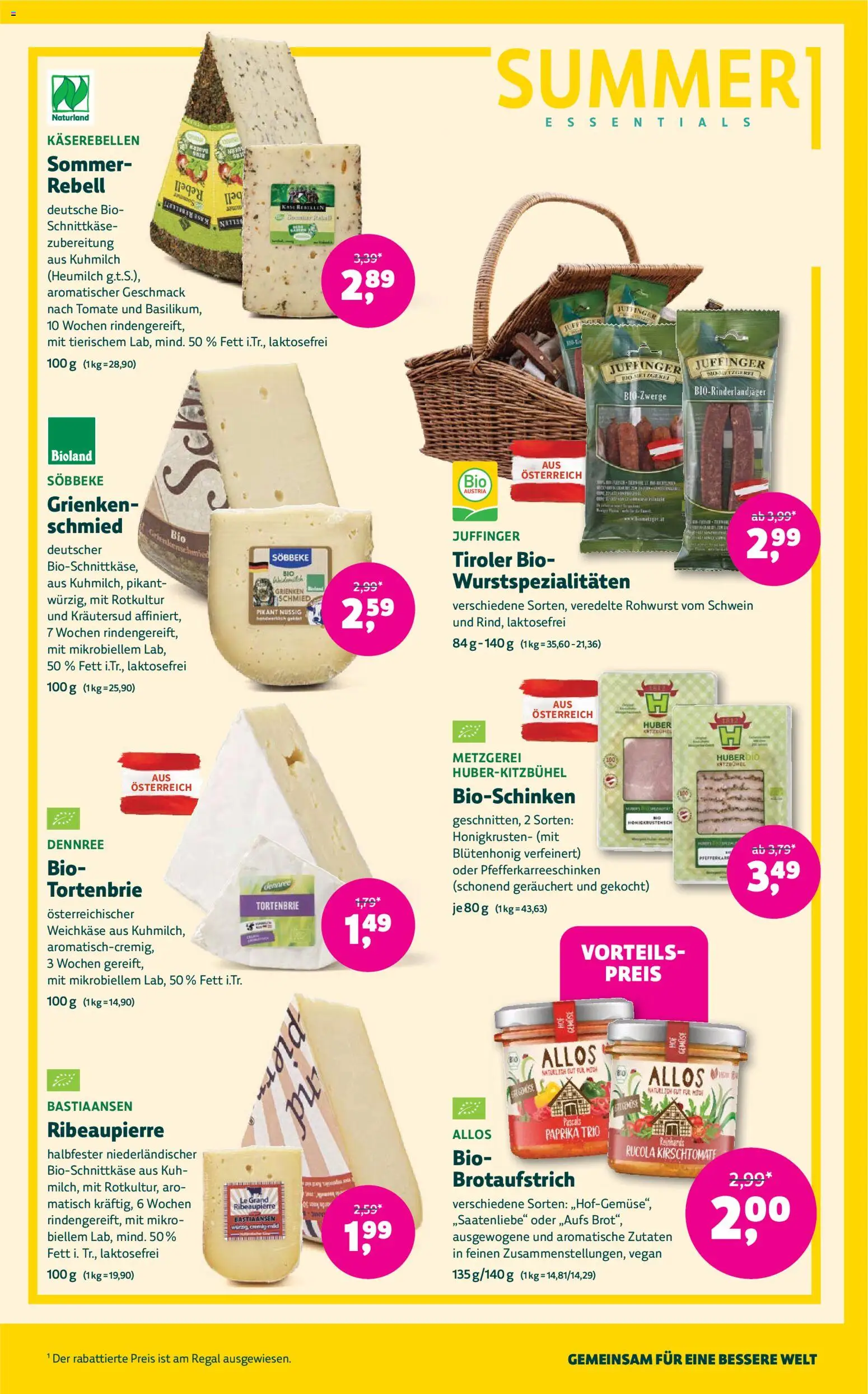Denns BioMarkt Angebote gültig ab 17.06.2026 | Seite: 7 | Produkte: Regal, Käse