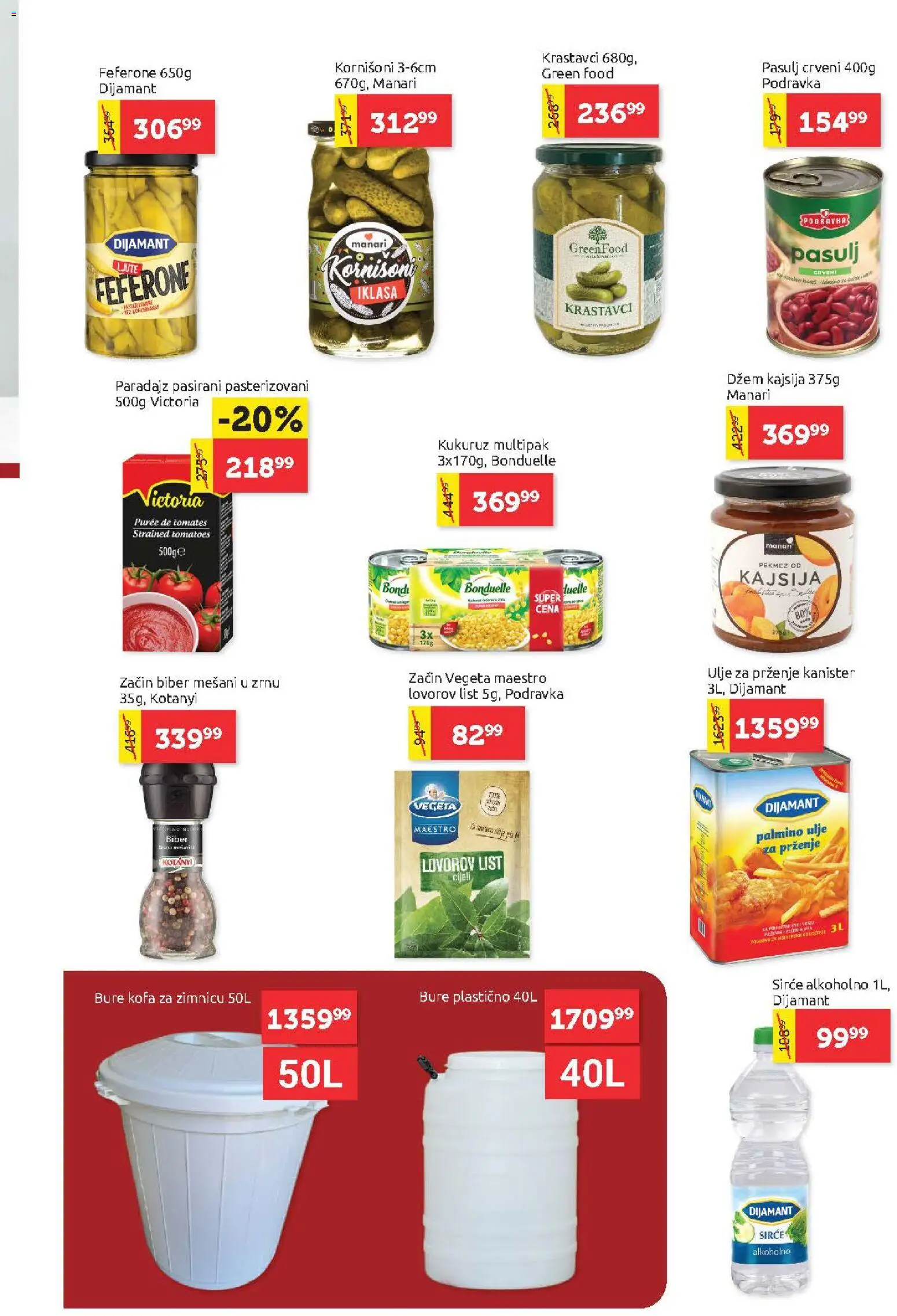 SuperVERO katalog - važi od 17.09.2026 | Strana: 31 | Proizvode: Pasulj, Kornišoni, Podravka, Sirće