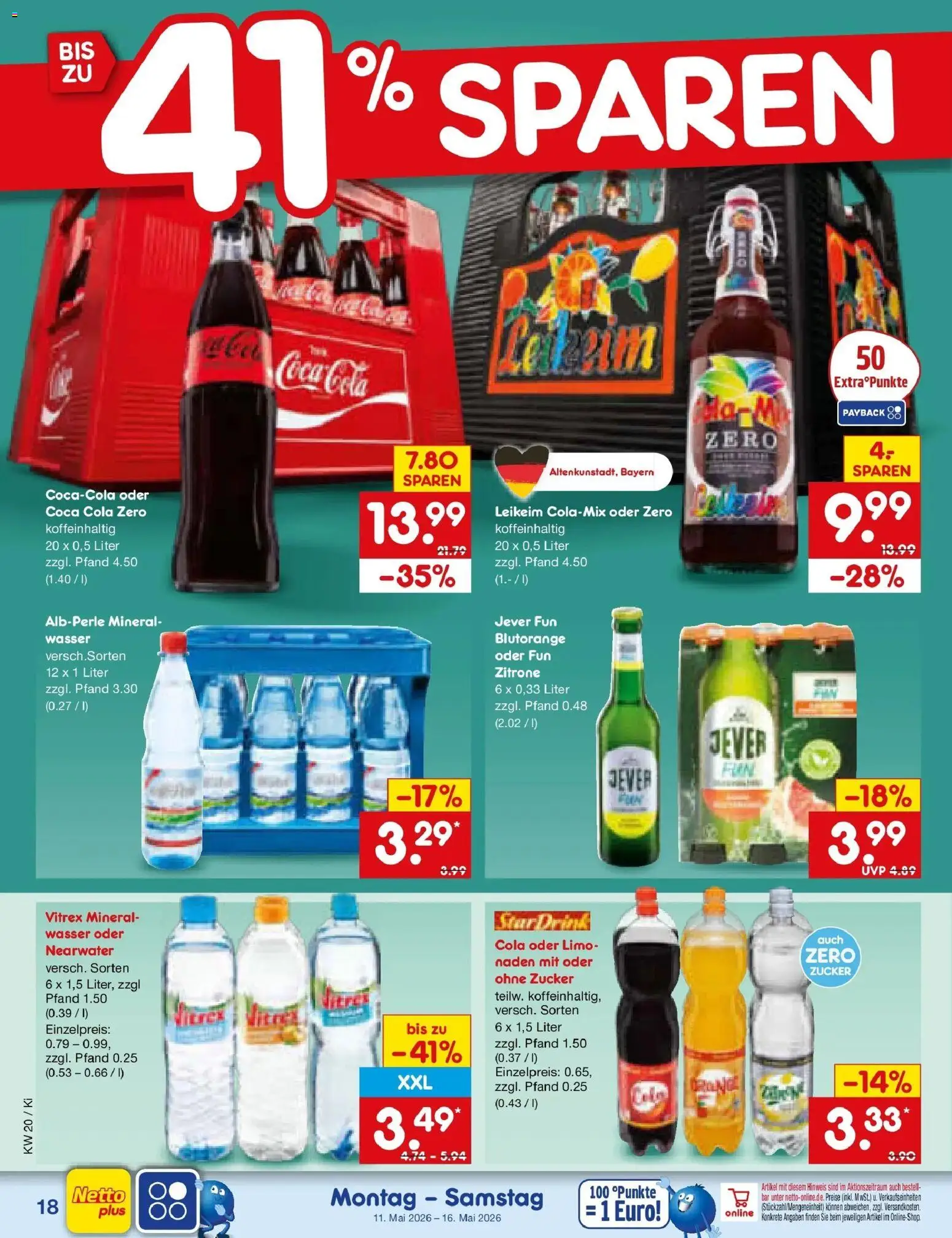 Netto Marken-Discount Prospekt Bad Friedrichshall	 – gültig ab 10.05.2026 | Seite: 25 | Produkte: Coca cola, Cola, Zitrone, Coca cola zero
