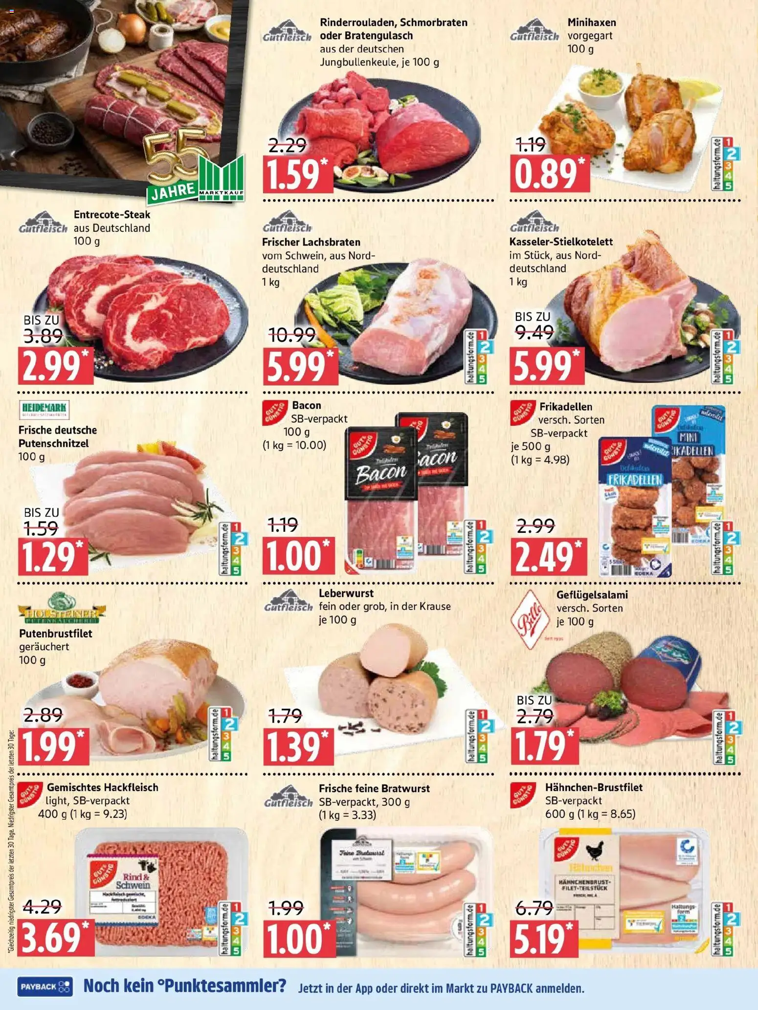 Marktkauf Prospekt Prenzlau (ab 21.09.2026) » Angebote online | Seite: 2 | Produkte: Bratwurst, Putenschnitzel, Hackfleisch
