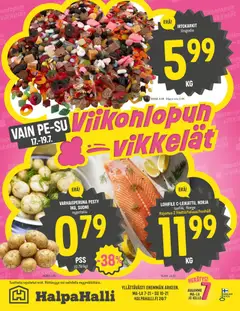 Halpa Halli-mainoslehti voimassa 15/07/2026 alkaen | Sivu: 12 | Tuotteet: Irtokarkit, Voi, Kello