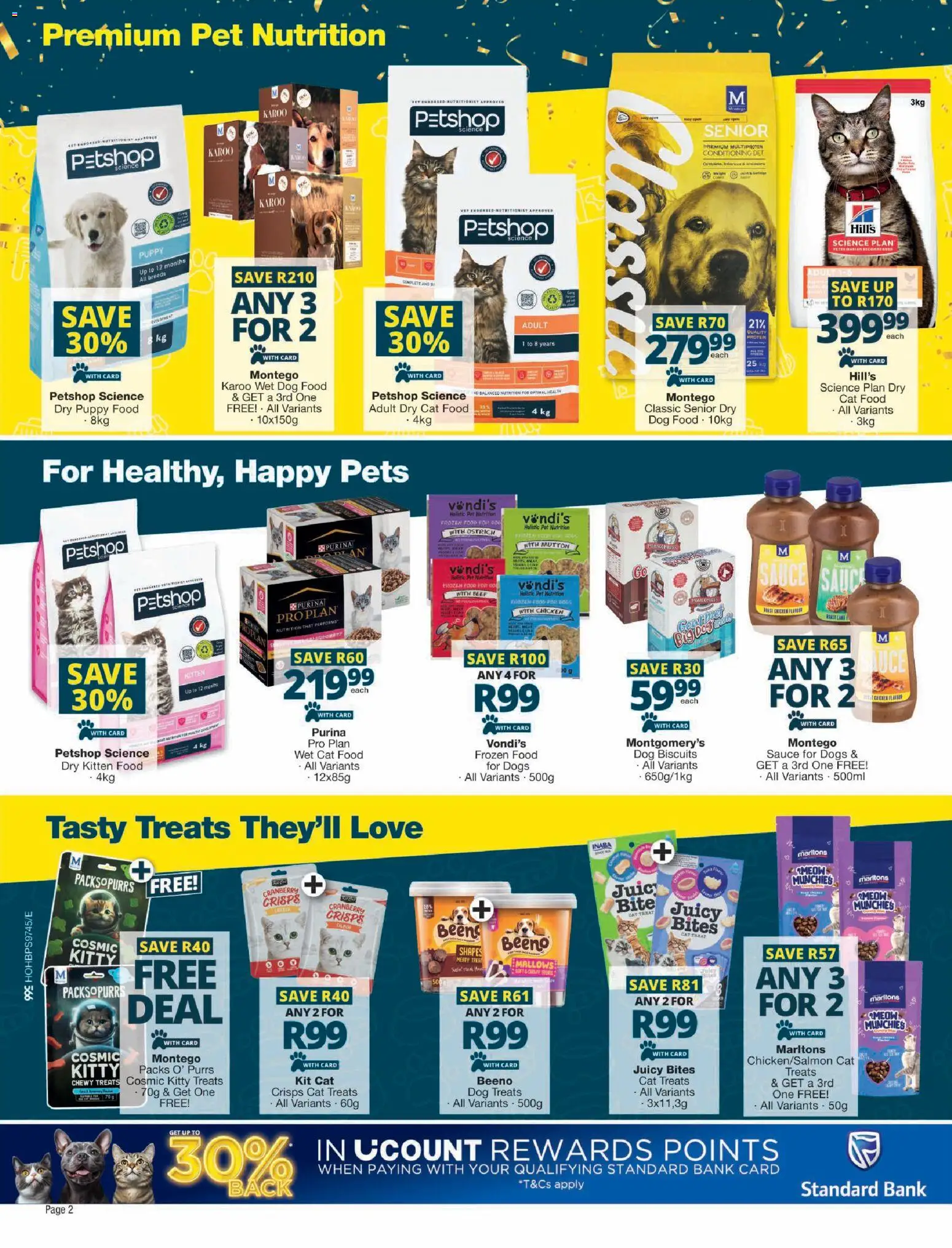 New Checkers catalogue – valid from 25/06/2026 | Page: 2 | Products: Biscuits, Dog biscuits, Cat food, Dog food