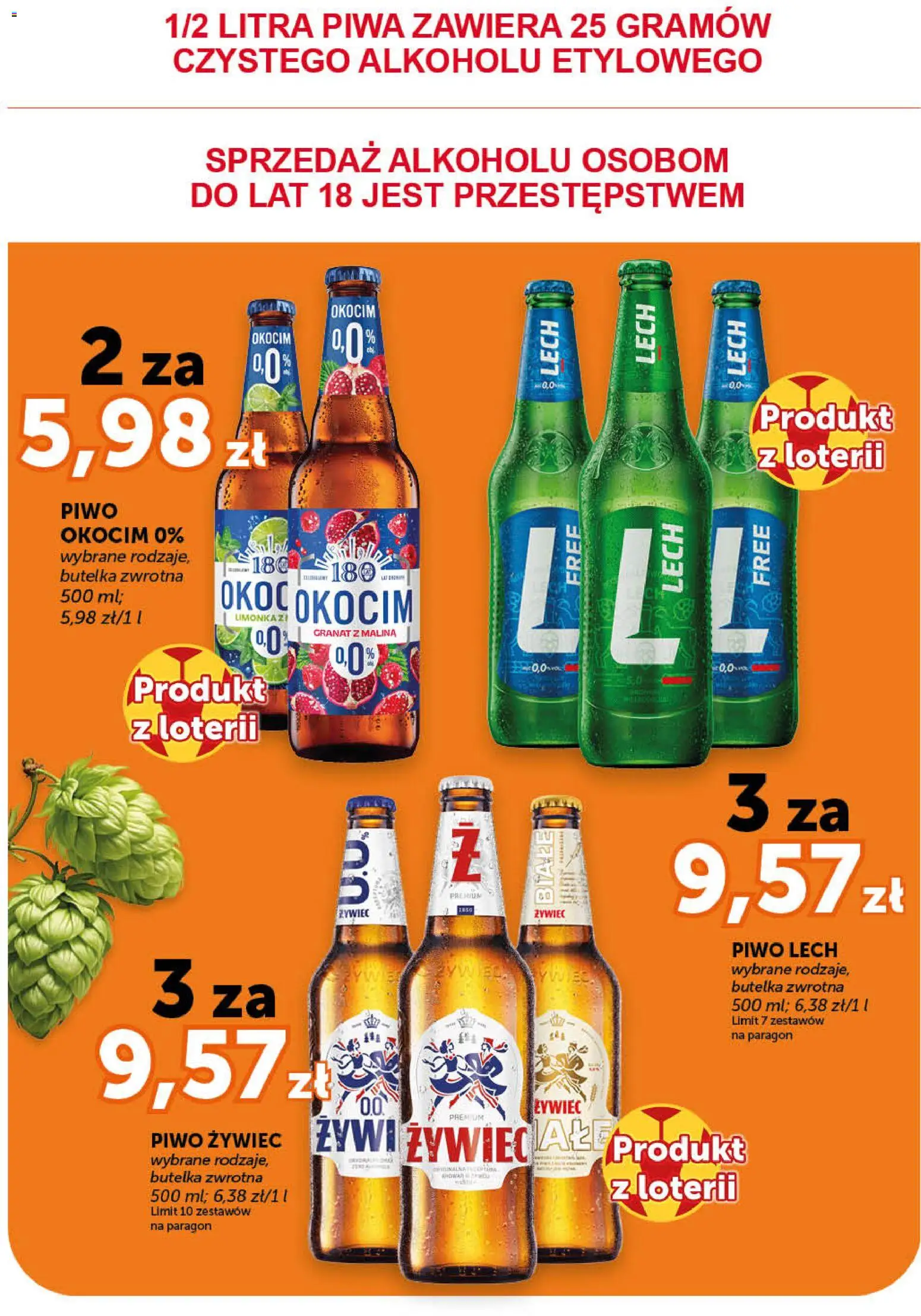 Euro Sklep gazetka - Market od 18.06.2026 | Strona: 16 | Produkty: Limonka, Malina, Piwo