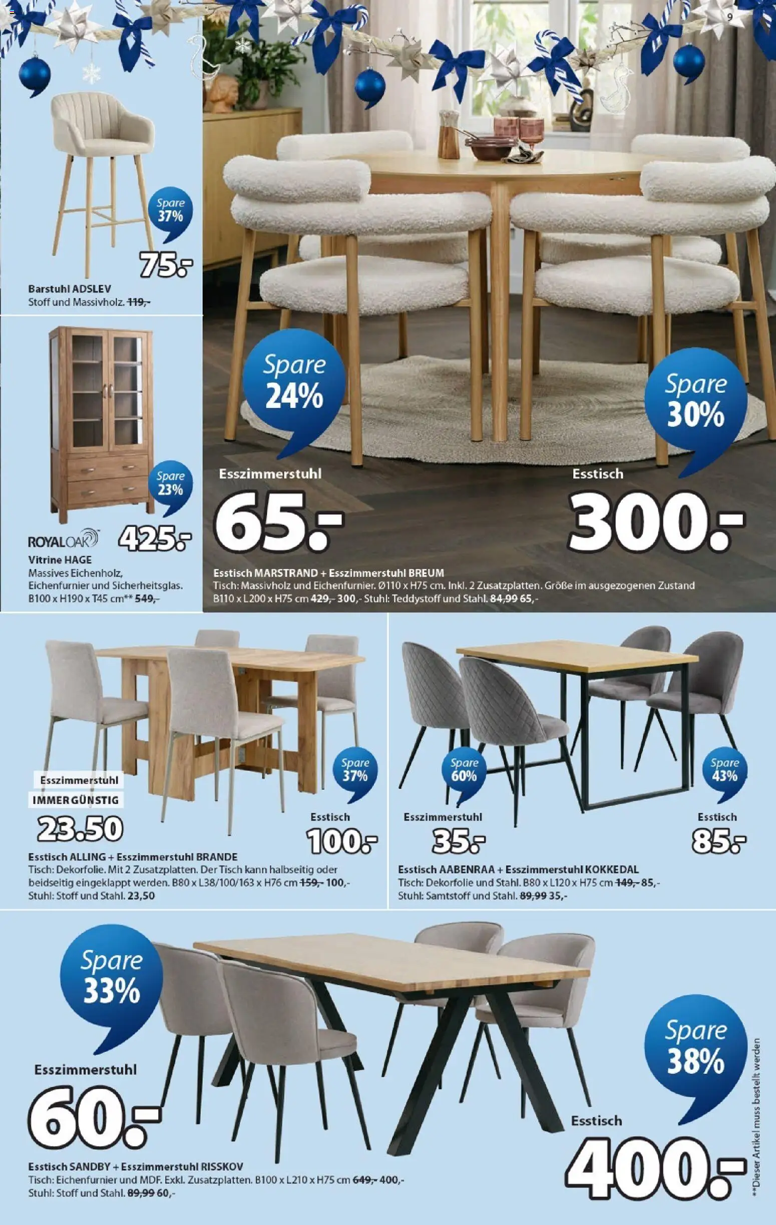 JYSK Flugblatt gültig ab 26.10.2026 | Seite: 9 | Produkte: Tisch, Stuhl