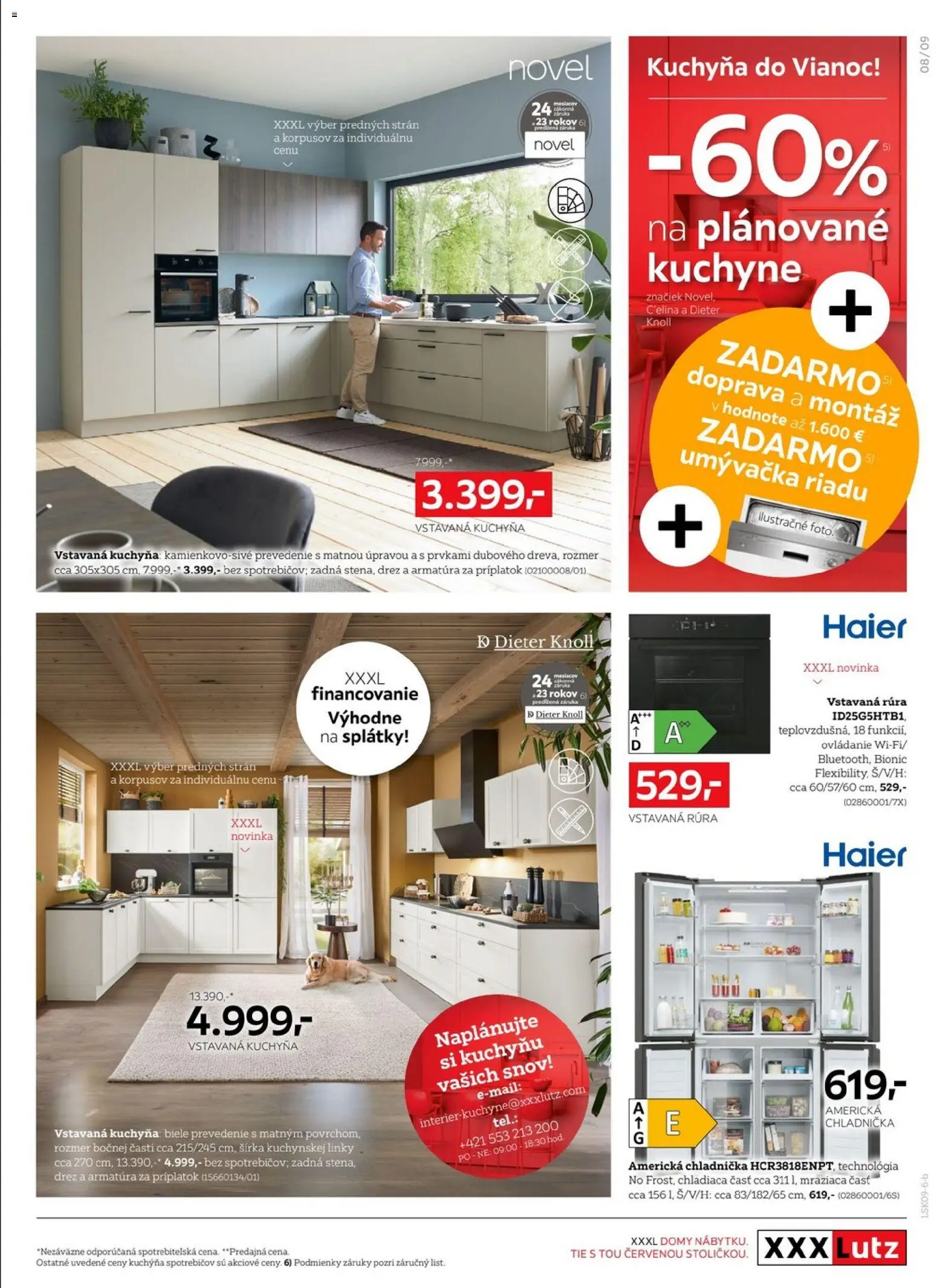 Nové XXXLutz akcie – leták je platný od 14.09.2026 | Strana: 9 | Produkty: Drez, Kuchyňa, Chladnička, Umývačka riadu
