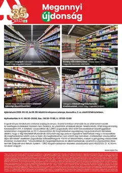 Spar Letenye üzlet megújulás - amely érvényes a következő dátumtól: 2026.09.03. | Oldal: 2 | Termékek: Merci, Szőlő, Bútor